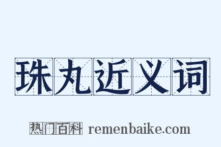珠丸近义词是什么意思的图片